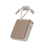90 Percent Primcore Neo 22.5W Dual Built-In Cables Power Bank Powerdelivery | Qc 3.0 | Usb-C & Lightning | Gold