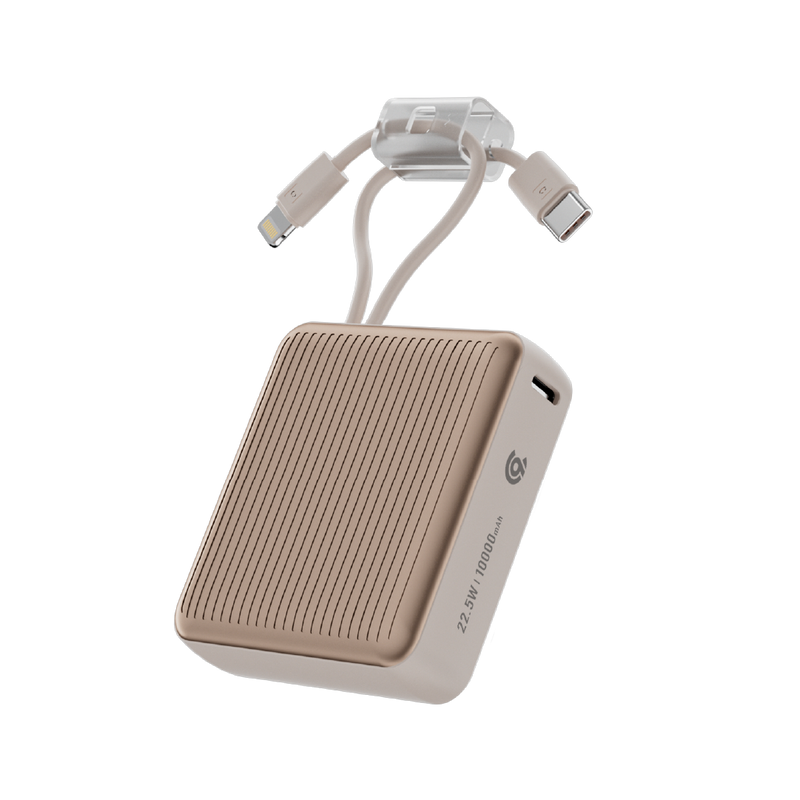 90 Percent Primcore Neo 22.5W Dual Built-In Cables Power Bank Powerdelivery | Qc 3.0 | Usb-C & Lightning