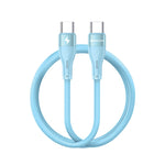 90 Percent Voltline 90 Series USB-C to USB-C Silicone Cable 1M | Light Blue