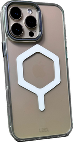 كڤر حماية بتصميم سداسي من ليزل لهاتف iPhone 16 Pro Max شفاف