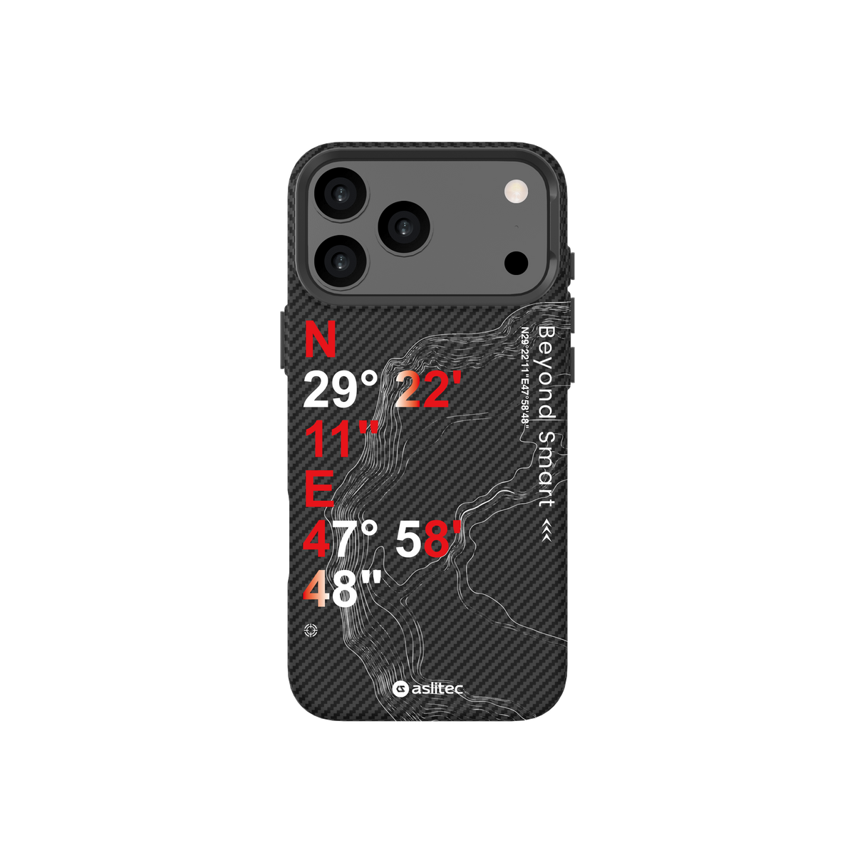 aslitec Geomag Armor Metal Accents Magsafe Case Wit Coordinates Design Case For iPhone 18 Pro