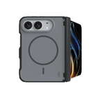 كفر LZEL SILKMATTE DUO بملمس ناعم ودعم MagSafe وحماية مزدوجة المواد لـ iPhone Duo