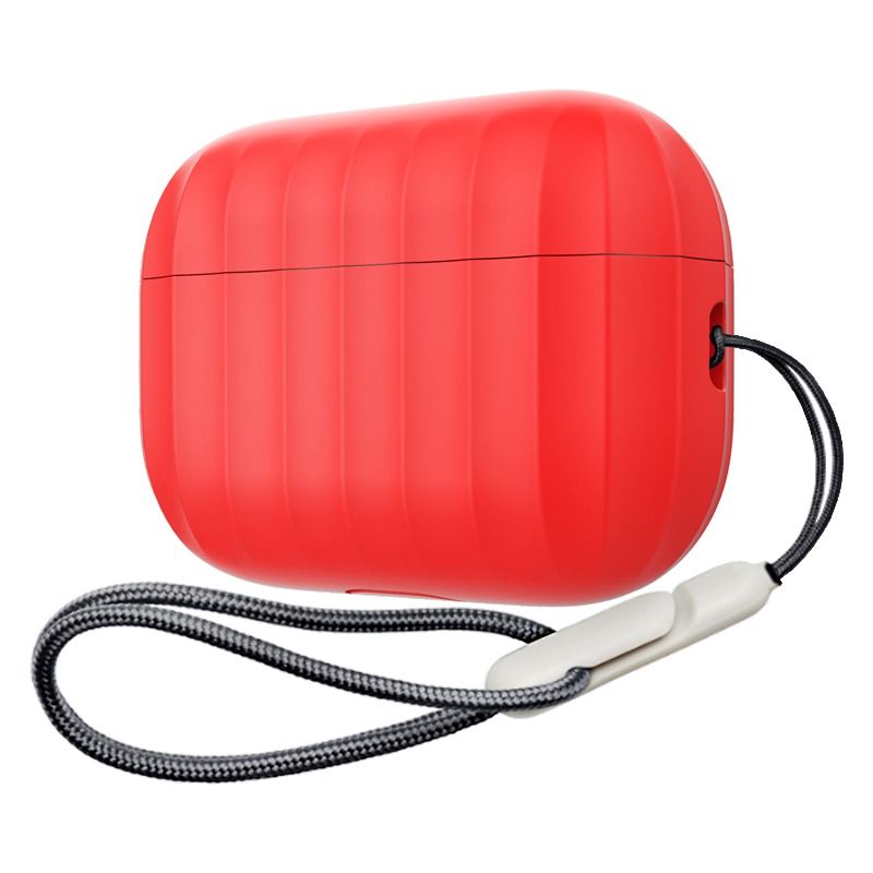 Asli Global Airpods Pro 2 Silicone Case with Anti Drop Protection | Red