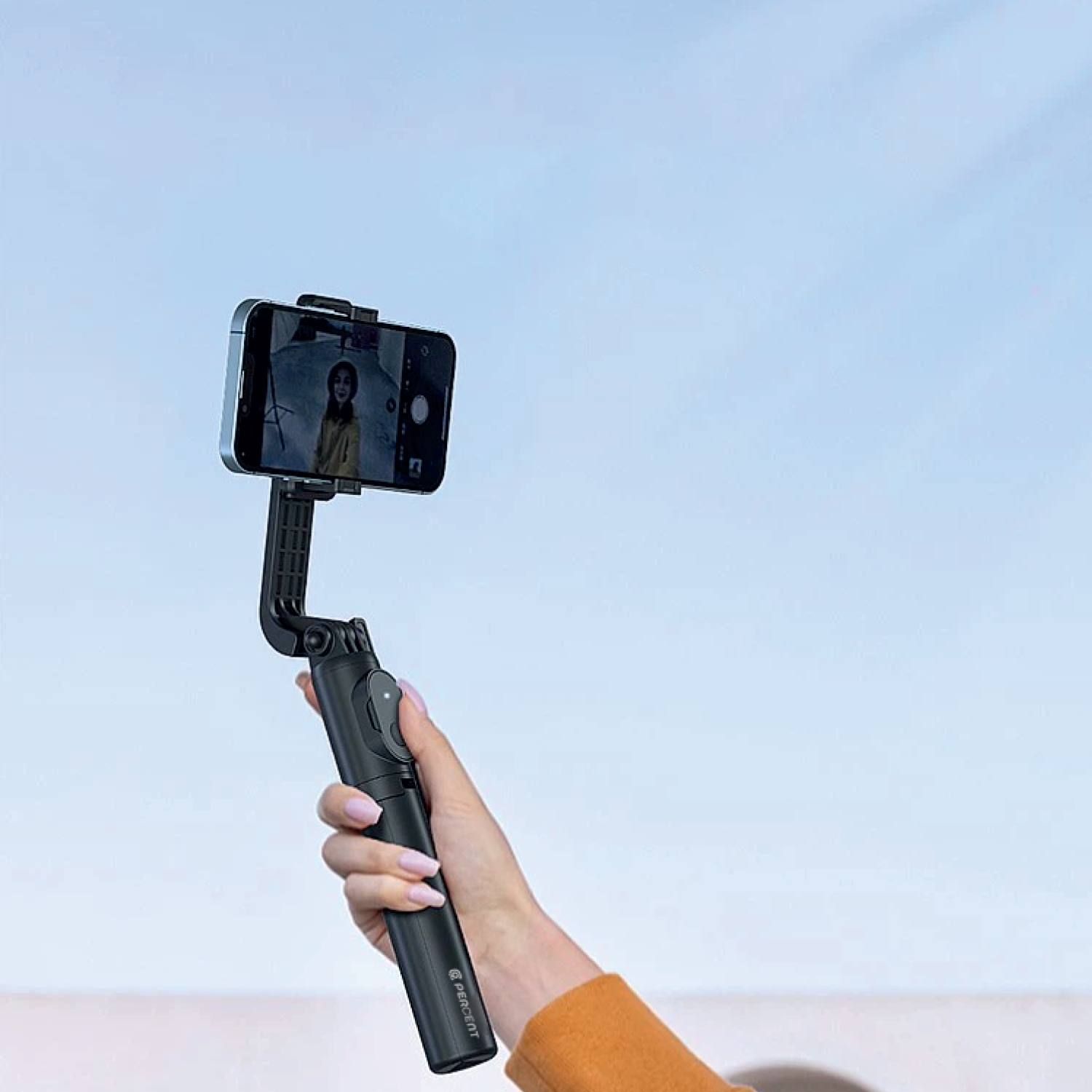 90 Percent Shotiva Series – Foldable Bluetooth Selfie Stick with Tripod | Black