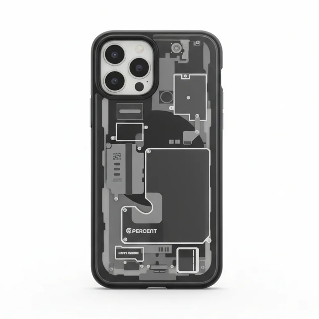  كڤر حماية 90 Percent Ultra Hybrid Zero One MagSafe لهاتف iPhone 12 Pro | أسود