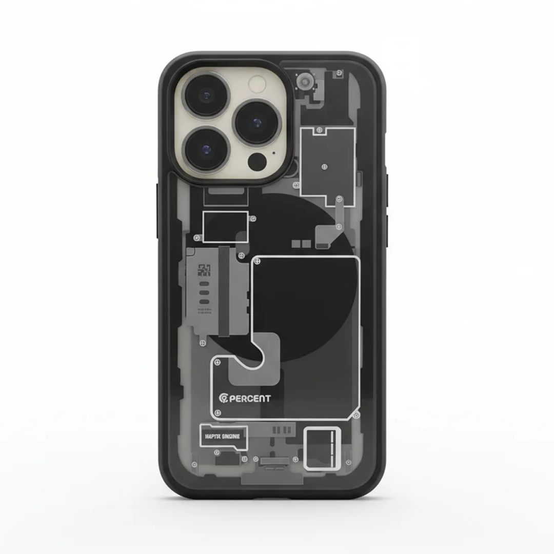 كڤر حماية 90 Percent Ultra Hybrid Zero One MagSafe لهاتف iPhone 13 Pro | أسود