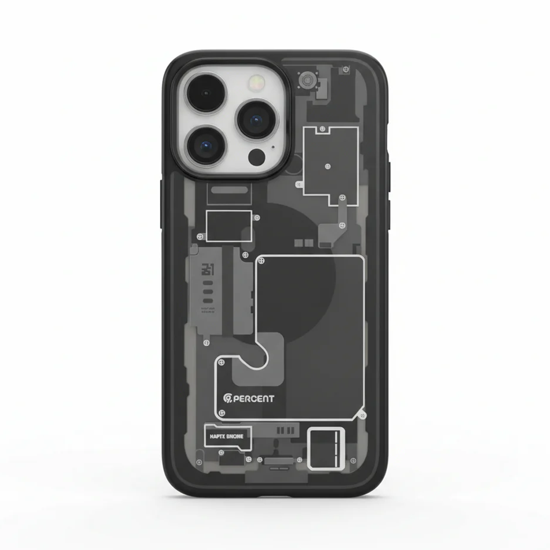 كڤر حماية 90 Percent Ultra Hybrid Zero One MagSafe لهاتف iPhone 14 Pro Max | أسود