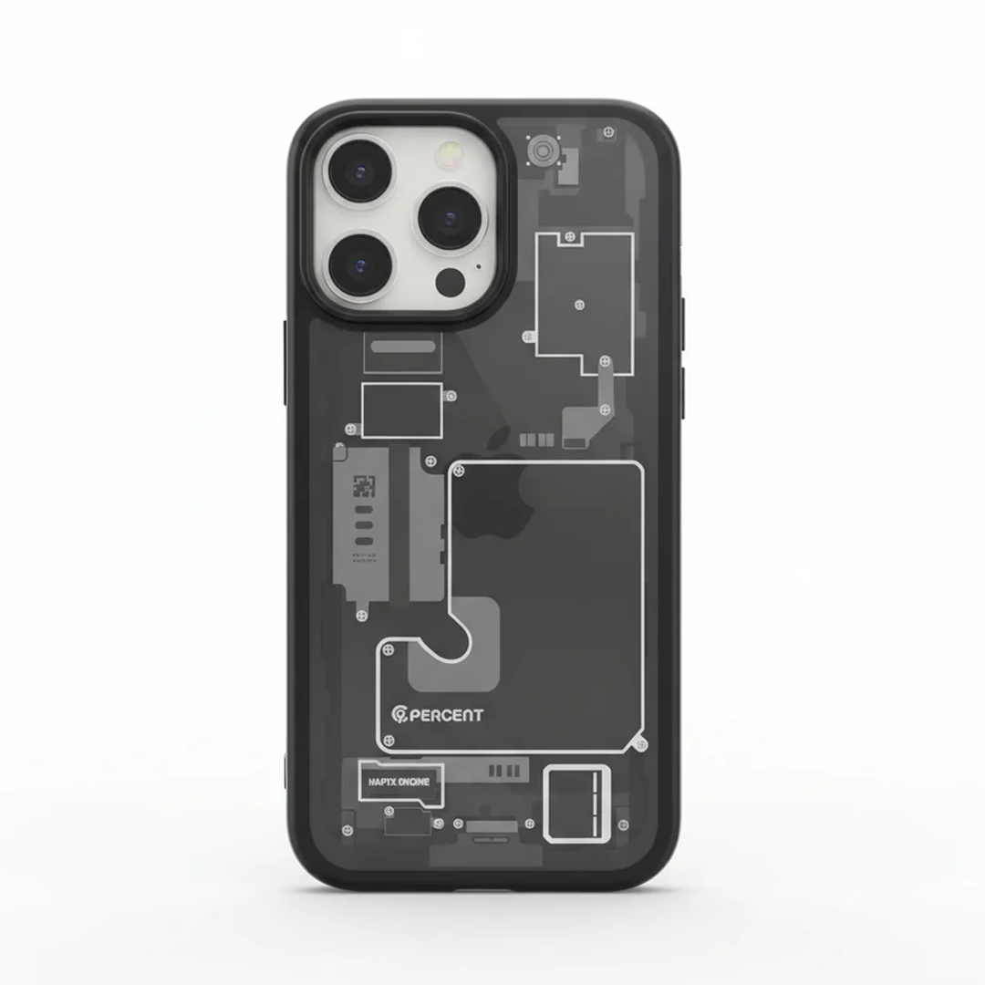 كڤر حماية 90 Percent Ultra Hybrid Zero One MagSafe لهاتف iPhone 16 Pro Max | أسود