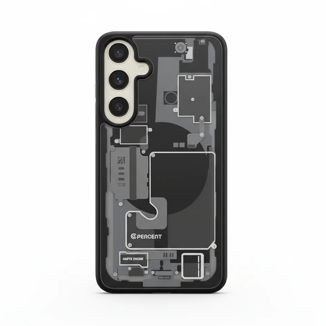 كڤر حماية 90 Percent Ultra Hybrid Zero One MagSafe لهاتف سامسونج S25 plus | أسود