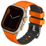 Uniq Linus Airosoft Silicone Strap For Apple Watch 49/45/44/42mm | Volt Orange