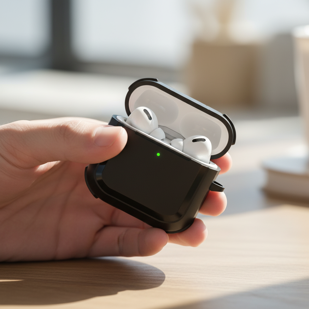 LZEL Airpods 4 Aurum Guard Max Hard PC+TPU Case | Black