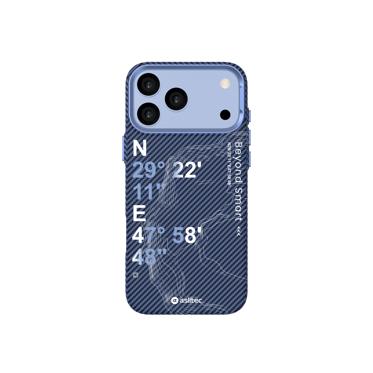 aslitec Geomag Armor Metal Accents Magsafe Case Wit Coordinates Design Case For iPhone 18 Pro