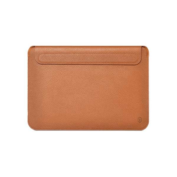 WIWU Genuine Leather Sleeve For Macbook 13.3 and Laptop Brown