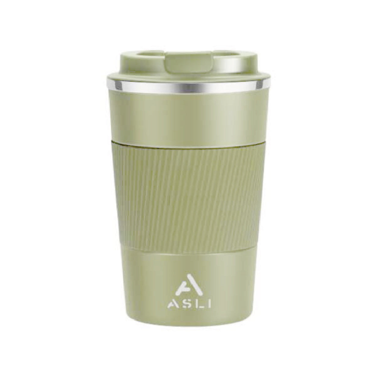 Asli Global 380ML Stainless steel Heat & Cold Insulation Mug with With Non-slip Case | Light Green