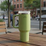 LZEL Tumbler With Handle 800ML Aqua Pure Vacuum Insulated | Light Green