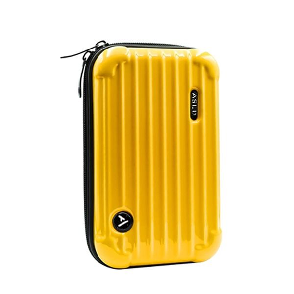 Asli Global Hard Shell Amenity Case Travel Bag |Yellow