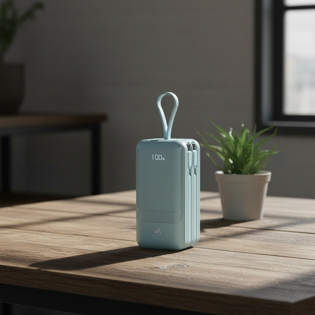 Asli Global 2-Cables 2-USB 20000mAh PD Power Bank | Blue