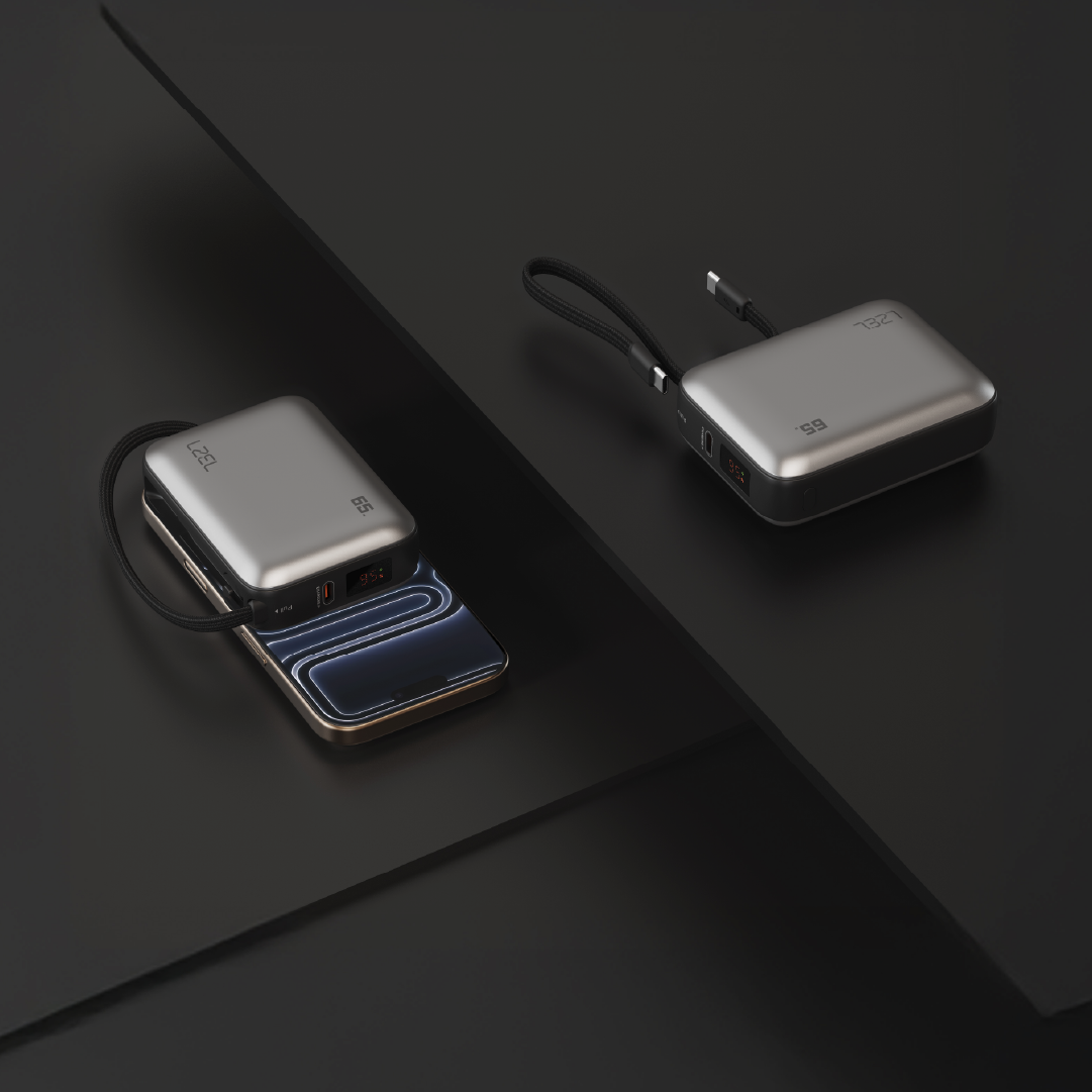 LZEL Zenoflex Flow10 20000Mah Pd3.0 & Qc 3.0| 65W |Dual Usb-C Input/Output Power Bank | Silver