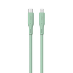 كيبل من Lzel معتمد USB-C إلى Lightning ، نقل بيانات بسرعة 480Mbps، طاقة 20V 3A، PD بقوة 60W، غلاف سيليكون سائل ناعم، هيكل TPE، طول 2 متر | بنفسجي