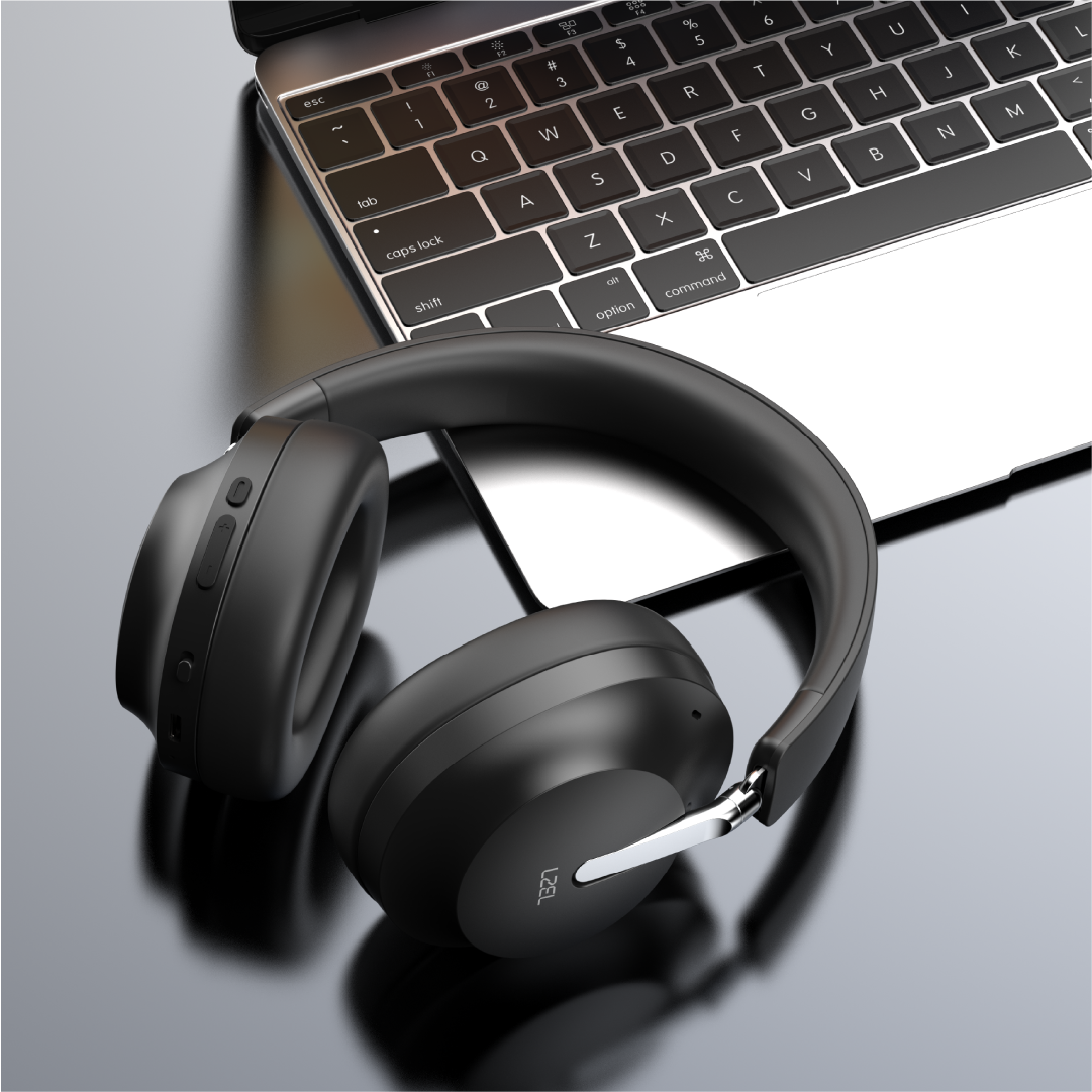 LZEL Sonicflow Series High-Fidelity Wireless Stereo Headphones | Black