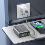 LZEL Neurovolt 10K Pd 35W Mini Power Bank Pd3.0 & Qc3.0 | Usb-C Cable & Lightning Cable | Gray