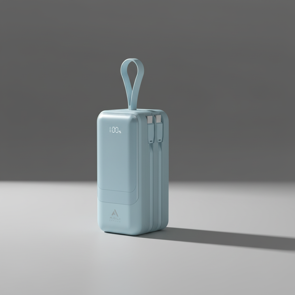 Asli Global 2-Cables 2-USB 20000mAh PD Power Bank | Blue