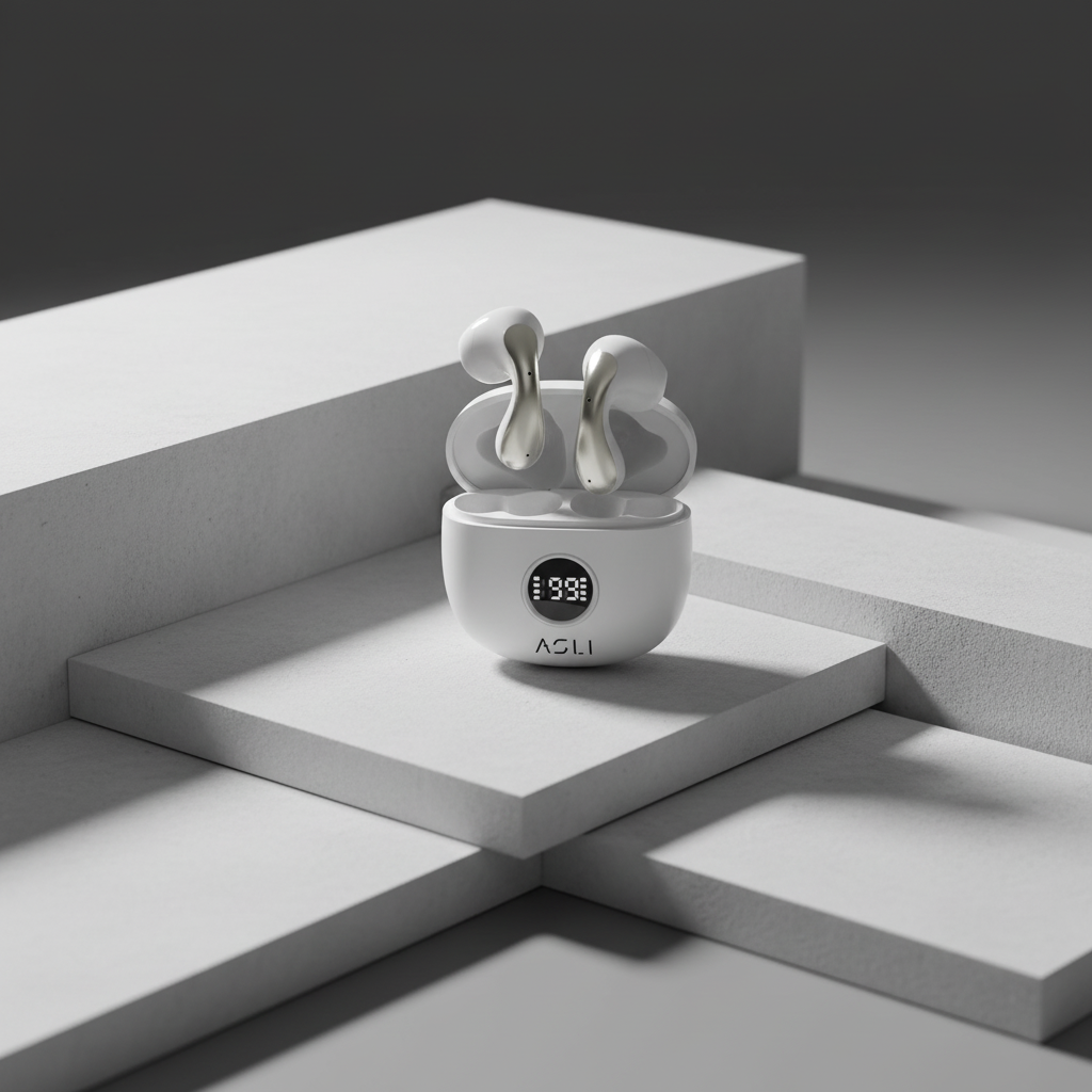 Asli Global EchoPods Pro TWS Bluetooth Earbuds with Touch Control IPX4 | White