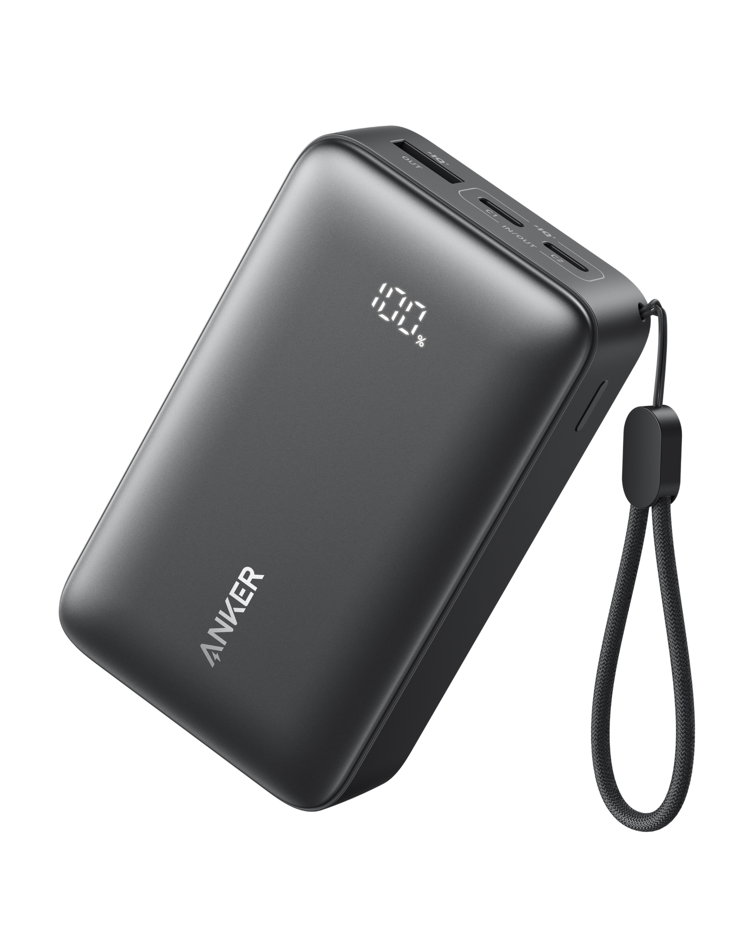 بطارية متنقلة Anker Zolo بسعة 10,000mAh وبقوة 30W | أسود