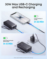 Anker Zolo 10,000mAh 30W Power Bank | Black