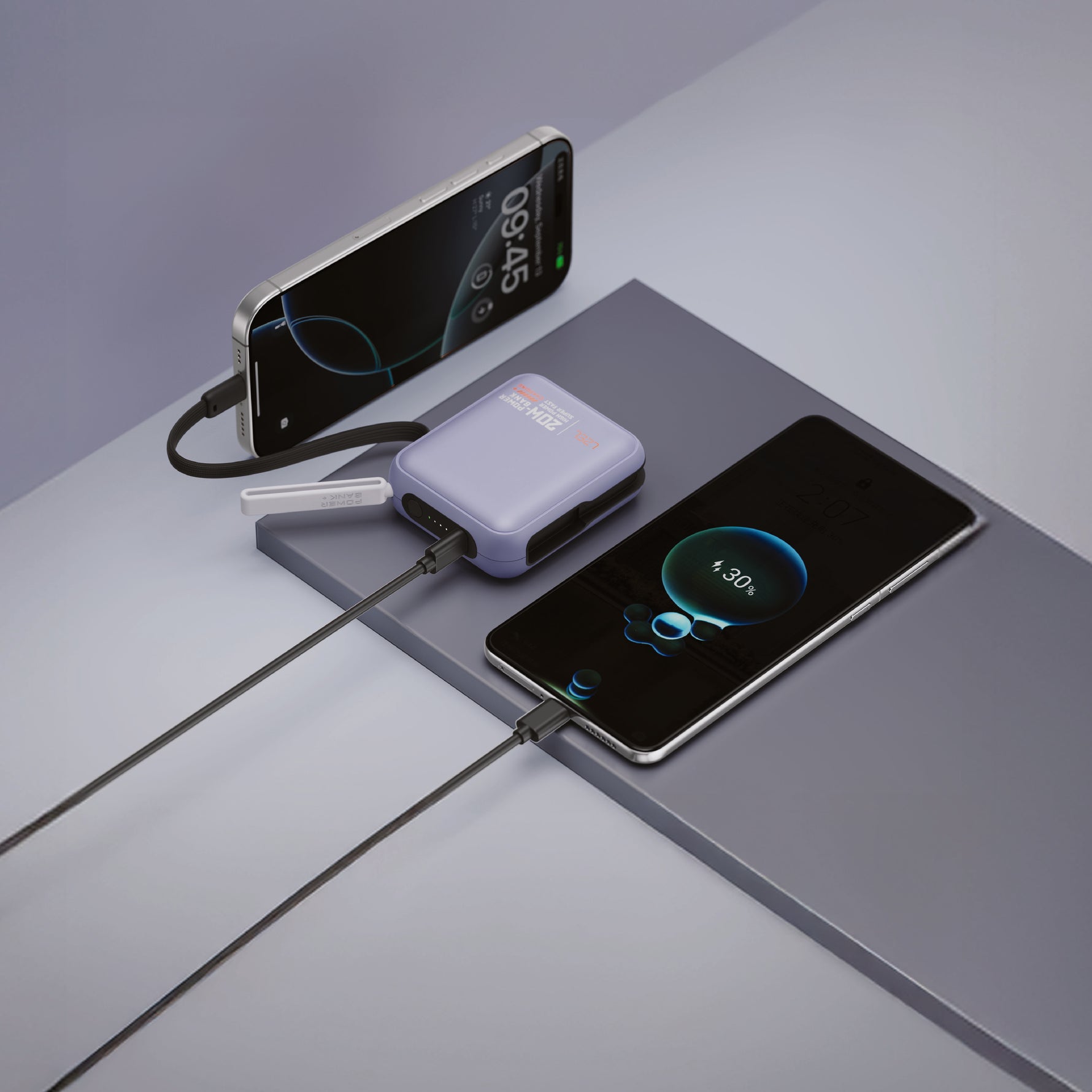 بطارية متنقلة ZenoFlex Charge Mini من ليزل بسعة 10000 مللي أمبير بتقنية الشحن السريع PD 