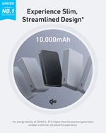 Anker MagGo Power Bank 10,000mAh, Slim | Black