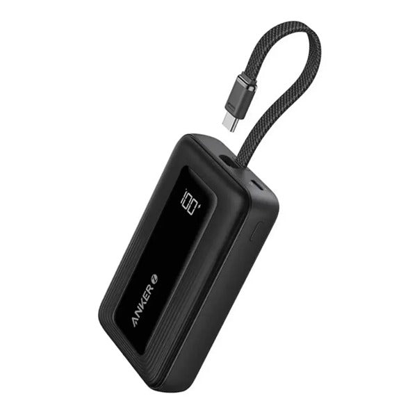 شاحن متنقل Zolo بسعة 10000 مللي أمبير 30 واط مع كيبل USB-C مدمج من Anker