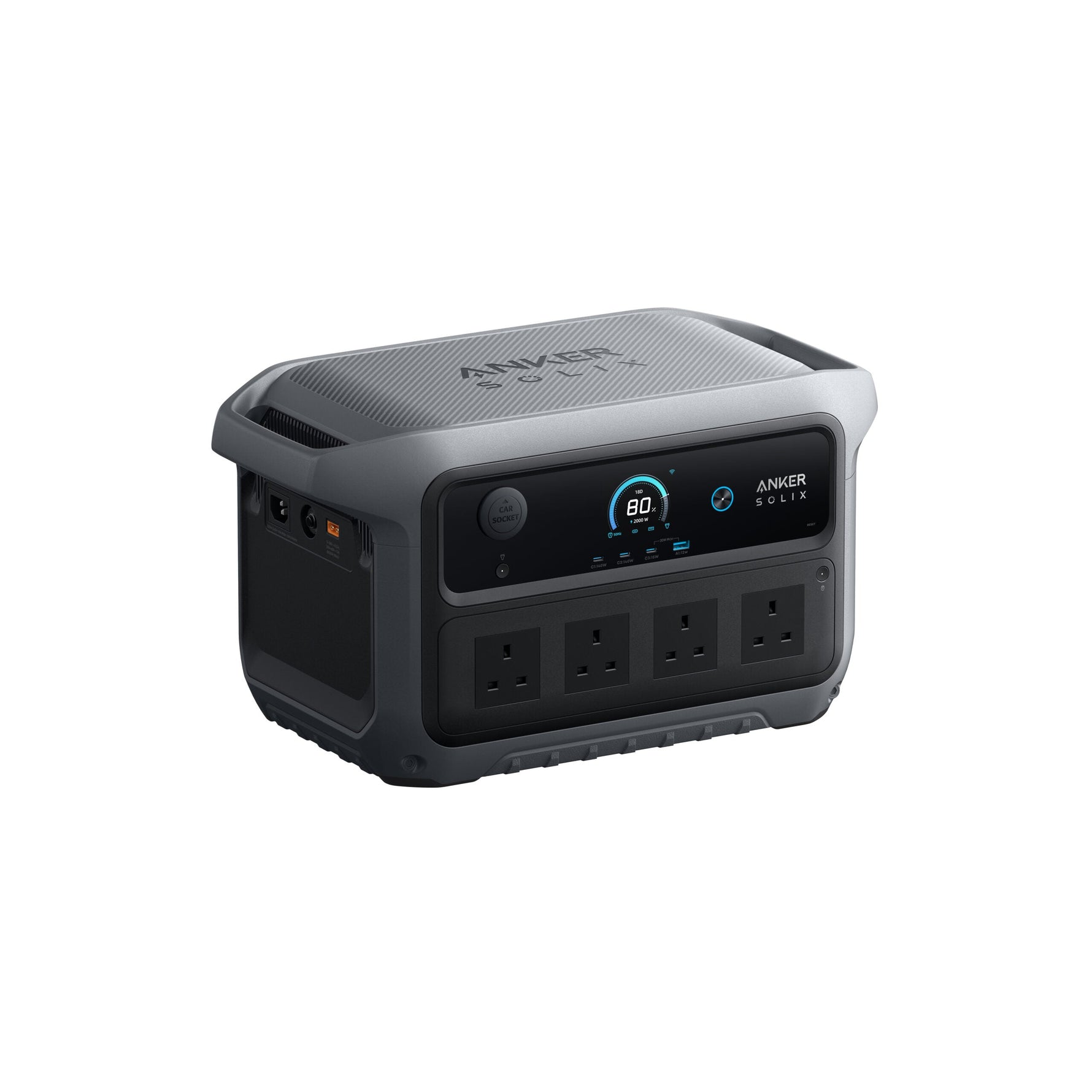 محطة طاقة محمولة Anker SOLIX C2000 الجيل الثاني – سعة 2048Wh، قدرة 2400W 