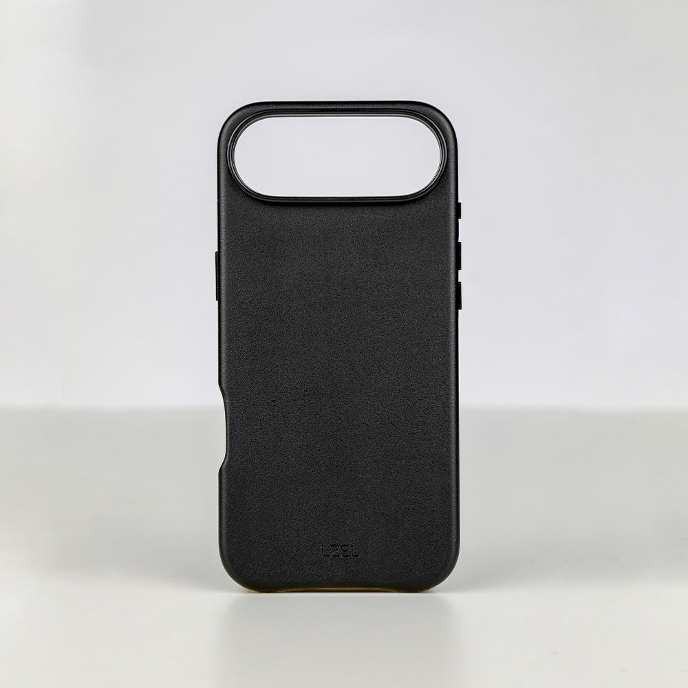 LZEL MagOrbio Leather Case for iPhone Air | Black