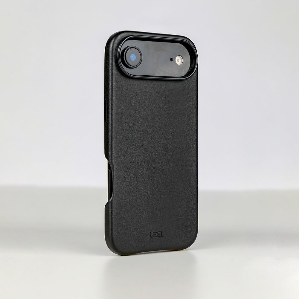 LZEL MagOrbio Leather Case for iPhone Air | Black