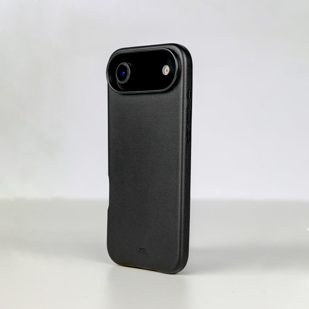 LZEL MagOrbio Leather Case for iPhone Air | Black