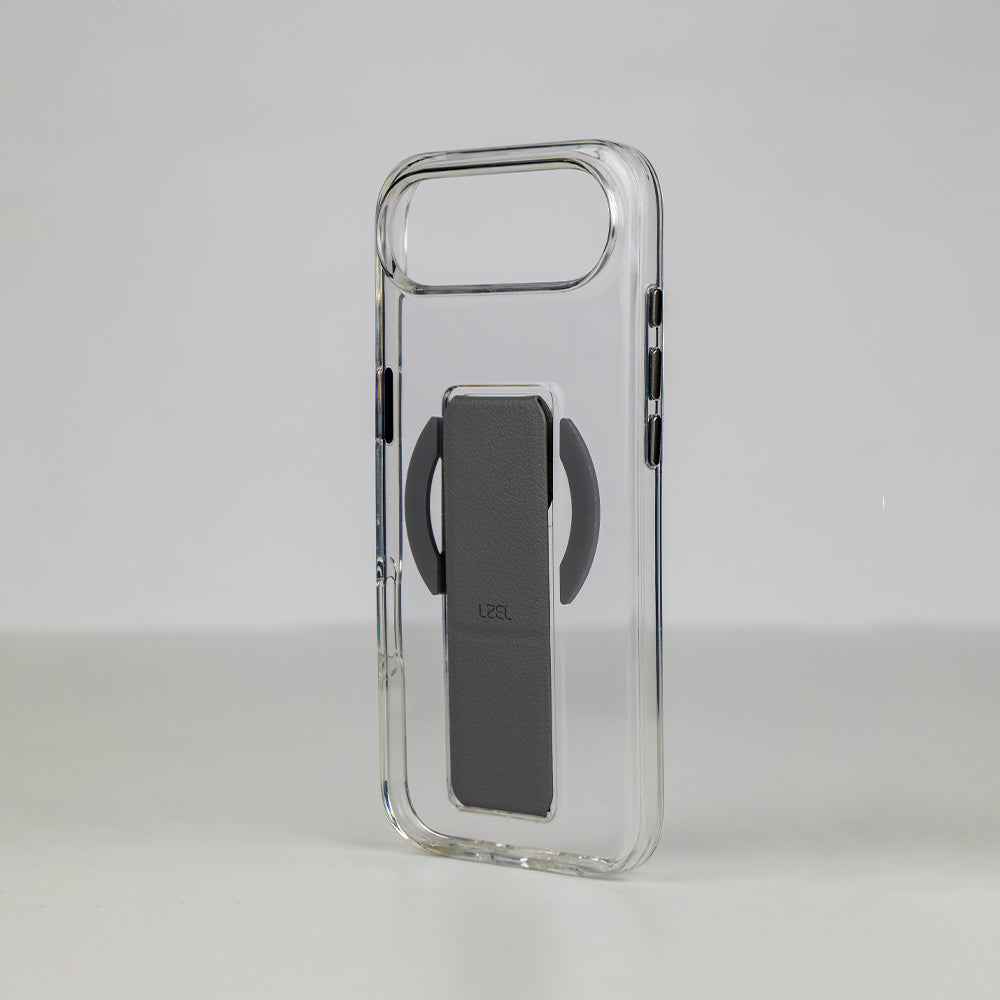 كڤر LZEL MagClear LeatherGrip لهاتف iPhone Air 