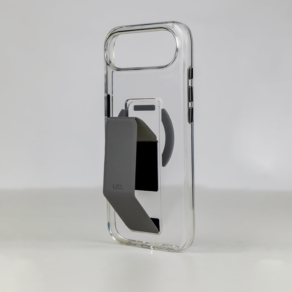كڤر LZEL MagClear LeatherGrip لهاتف iPhone Air 
