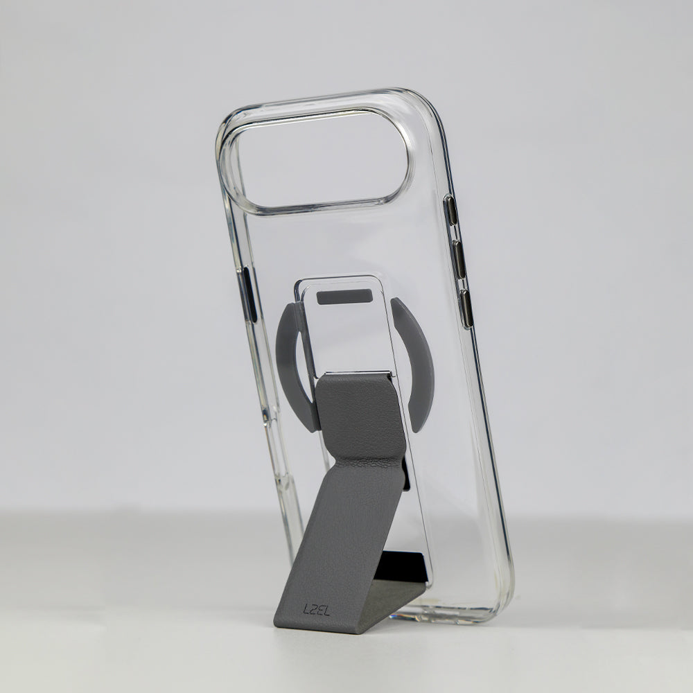 كڤر LZEL MagClear LeatherGrip لهاتف iPhone Air 