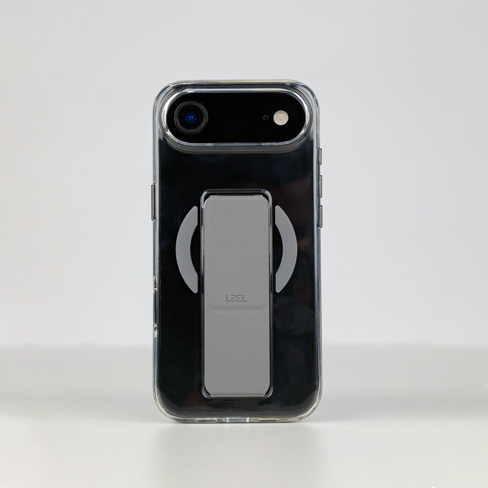كڤر LZEL MagClear LeatherGrip لهاتف iPhone Air 