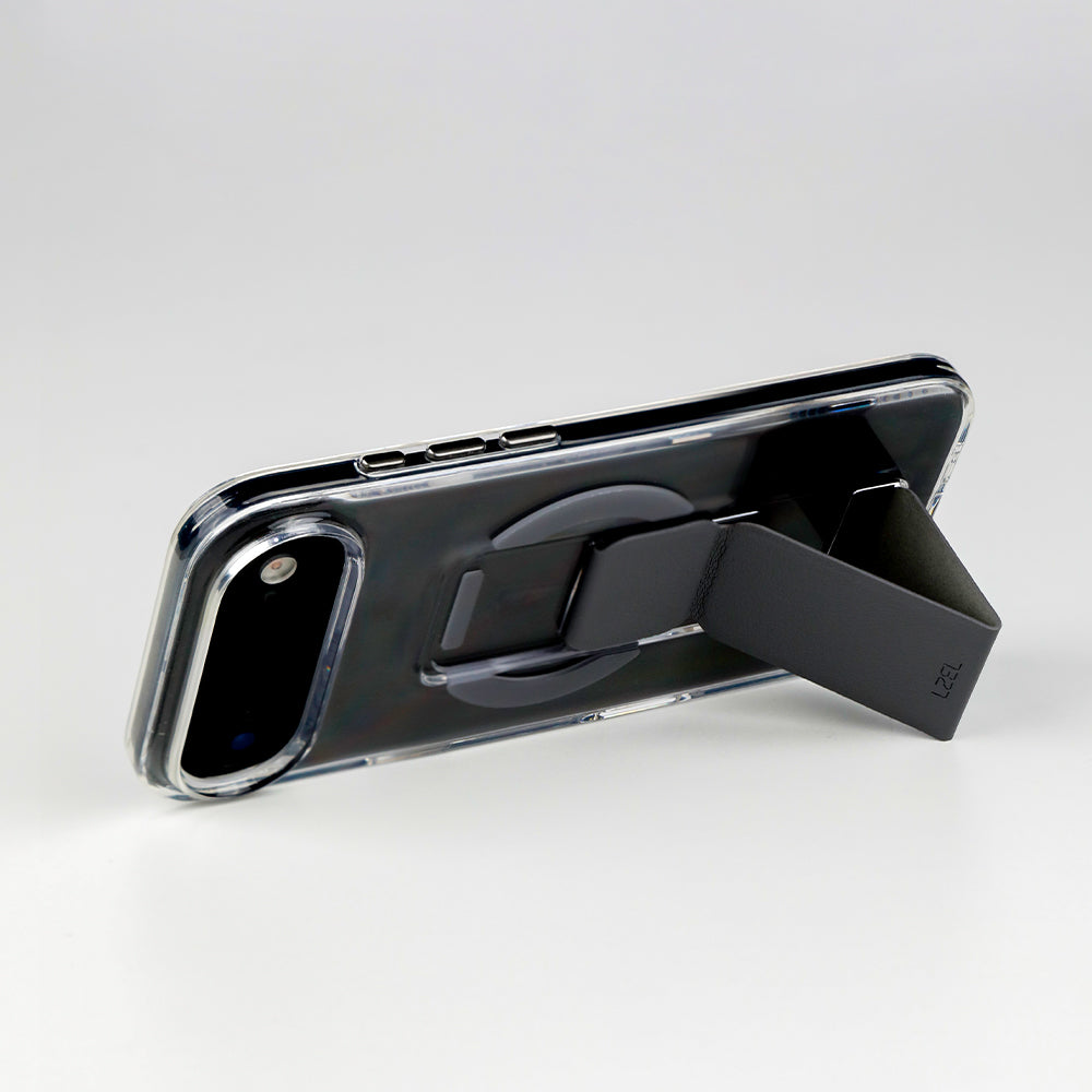 كڤر LZEL MagClear LeatherGrip لهاتف iPhone Air 