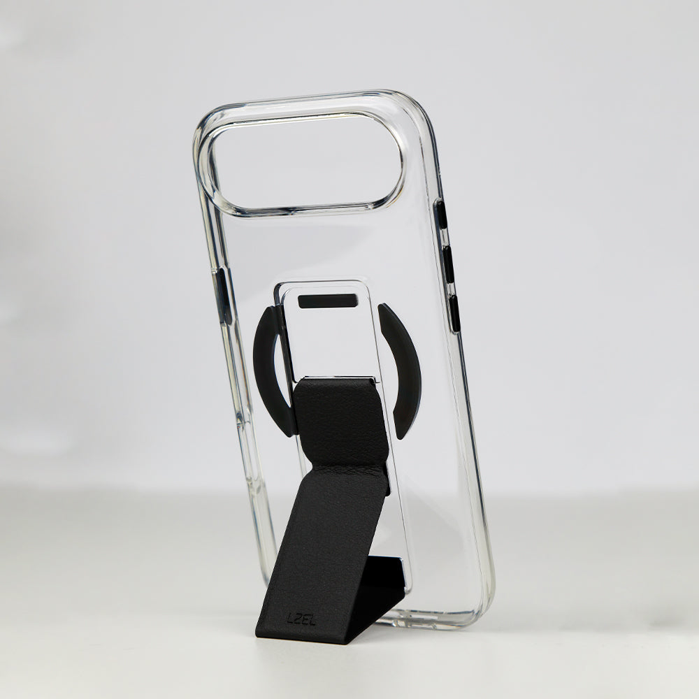 كڤر LZEL MagClear LeatherGrip لهاتف iPhone Air 