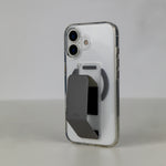 كڤر LZEL MagClear LeatherGrip لهاتف iPhone 17