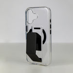 كڤر LZEL MagClear LeatherGrip لهاتف iPhone 17