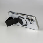كڤر LZEL MagClear LeatherGrip لهاتف iPhone 17
