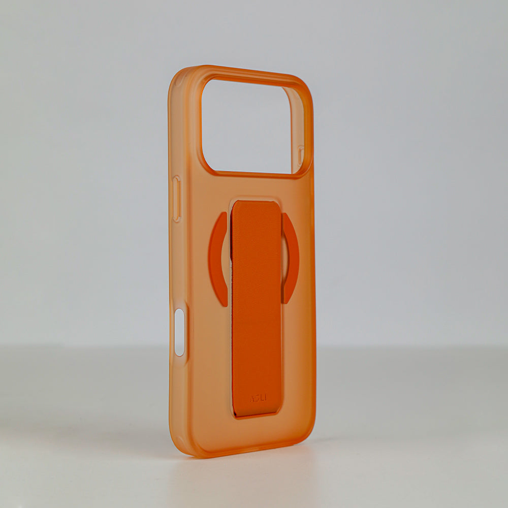 Asli Global MagTrox Gravitas MagSafe Leather Grip Case for iPhone 17 Pro