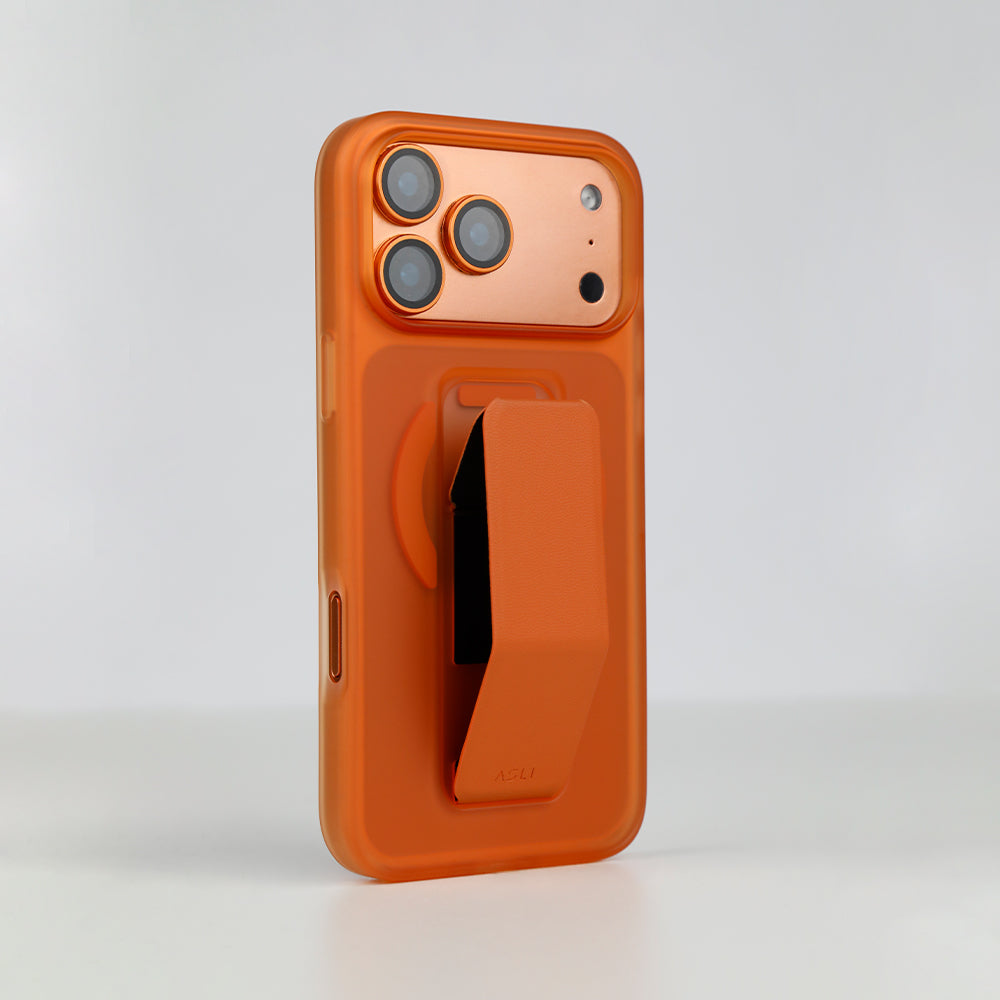 Asli Global MagTrox Gravitas MagSafe Leather Grip Case for iPhone 17 Pro
