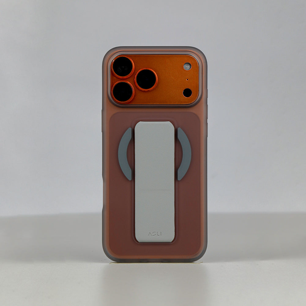 Asli Global MagTrox Gravitas MagSafe Leather Grip Case for iPhone 17 Pro
