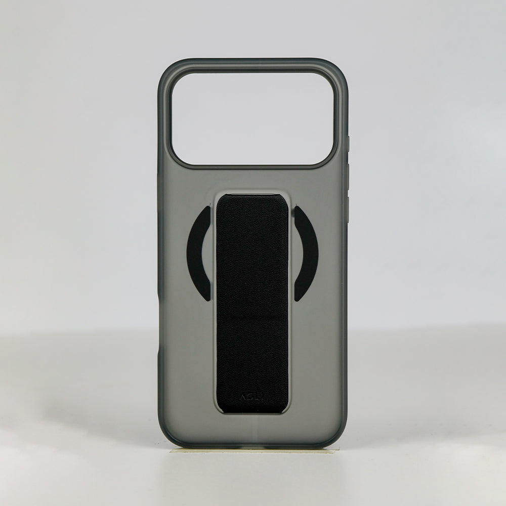Asli Global MagTrox Gravitas MagSafe Leather Grip Case for iPhone 17 Pro