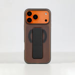 Asli Global MagTrox Gravitas MagSafe Leather Grip Case for iPhone 17 Pro
